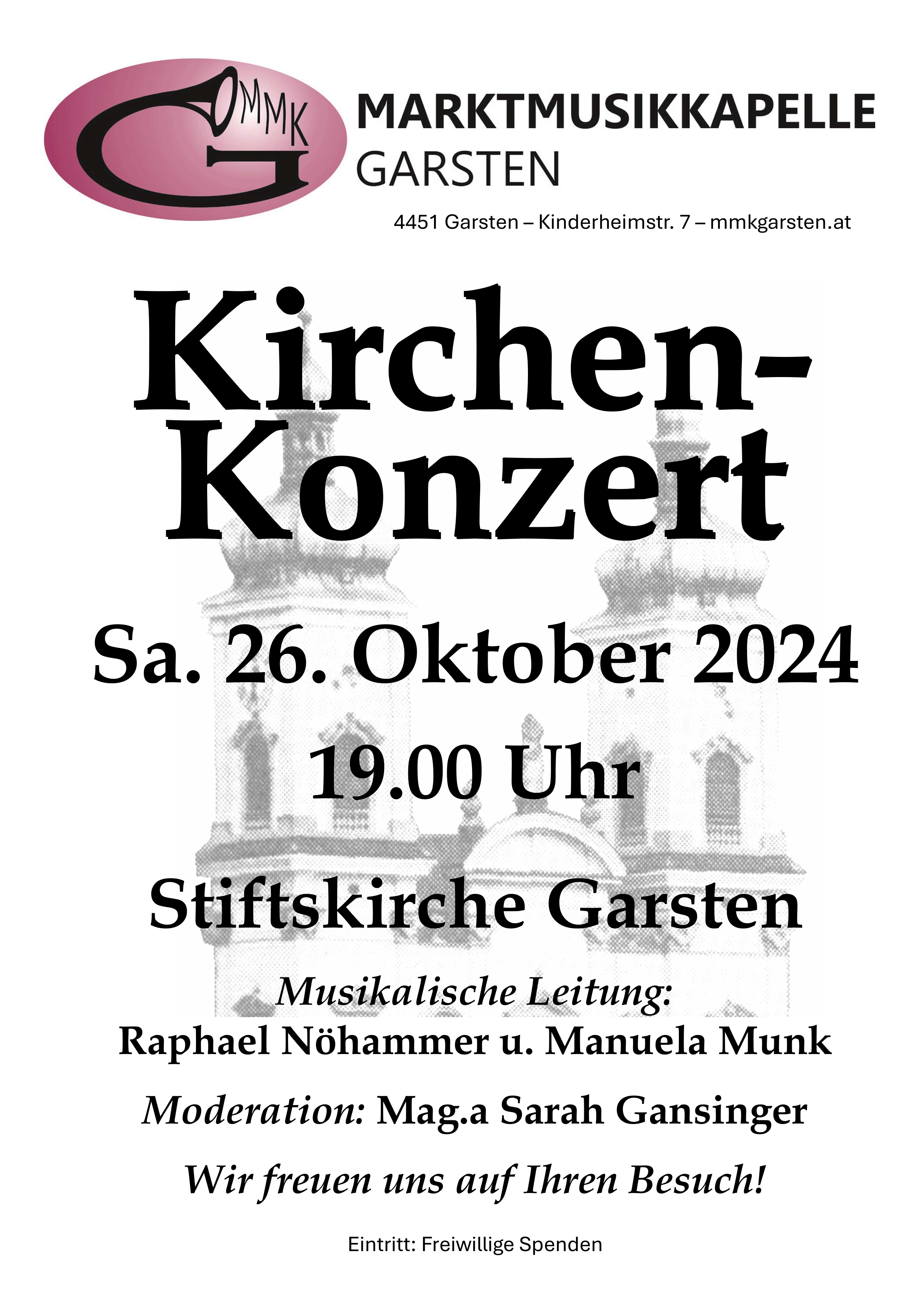 Kirchenkonzert Sa. 26. Oktober 2024